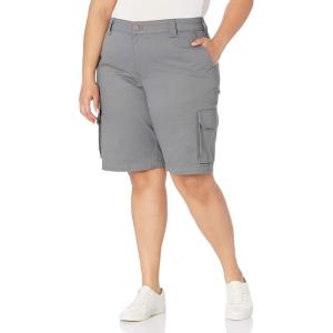 Dickies Womens Plus Sized Stretch Cargo 11” Relaxed Short(Graphite)