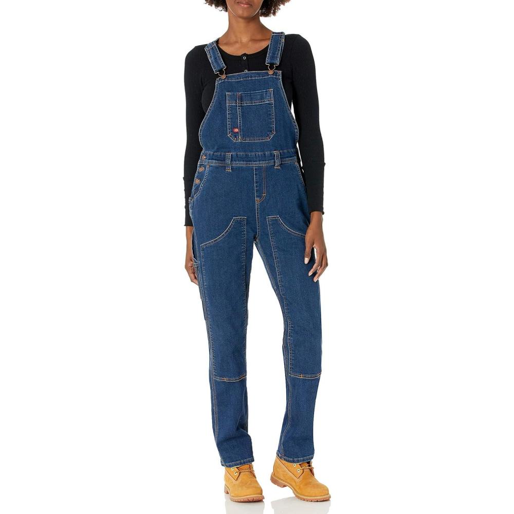 image:imageDickies Womens Double Front Bib OverallDark Stone Wash
