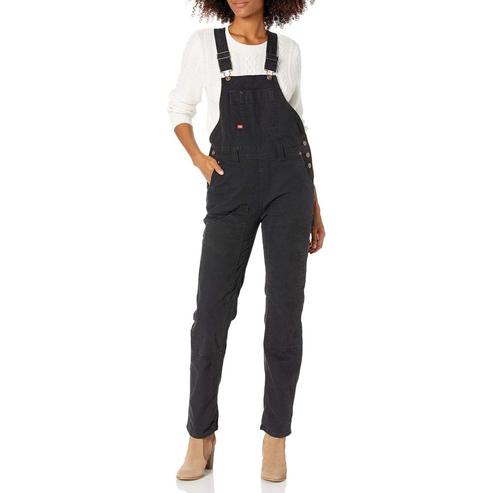 image:imageDickies Womens Double Front Bib OverallRinsed Black
