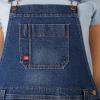 Dickies Women’s Denim Bib Overall(Retro Stonewash)
