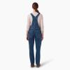 Dickies Women’s Double Front Bib Overall(Dark Stonewashed Denim)