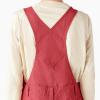 Dickies Women’s Double Front Bib Overall(Red)
