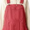 Dickies Women’s Double Front Bib Overall(Red)