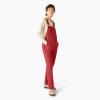 Dickies Women’s Double Front Bib Overall(Red)