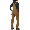 Dickies Women’s Double Front Bib Overall(Rinsed Brown Duck)
