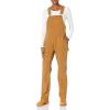 Dickies Women’s Double Front Bib Overall(Rinsed Brown Duck)