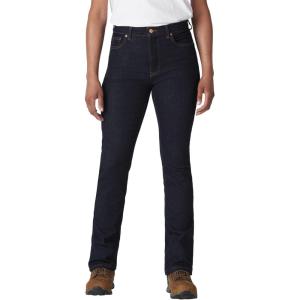 Dickies Womens Perfect Shape Denim High Waist Bootcut Jean(Rinsed Indigo Blue)
