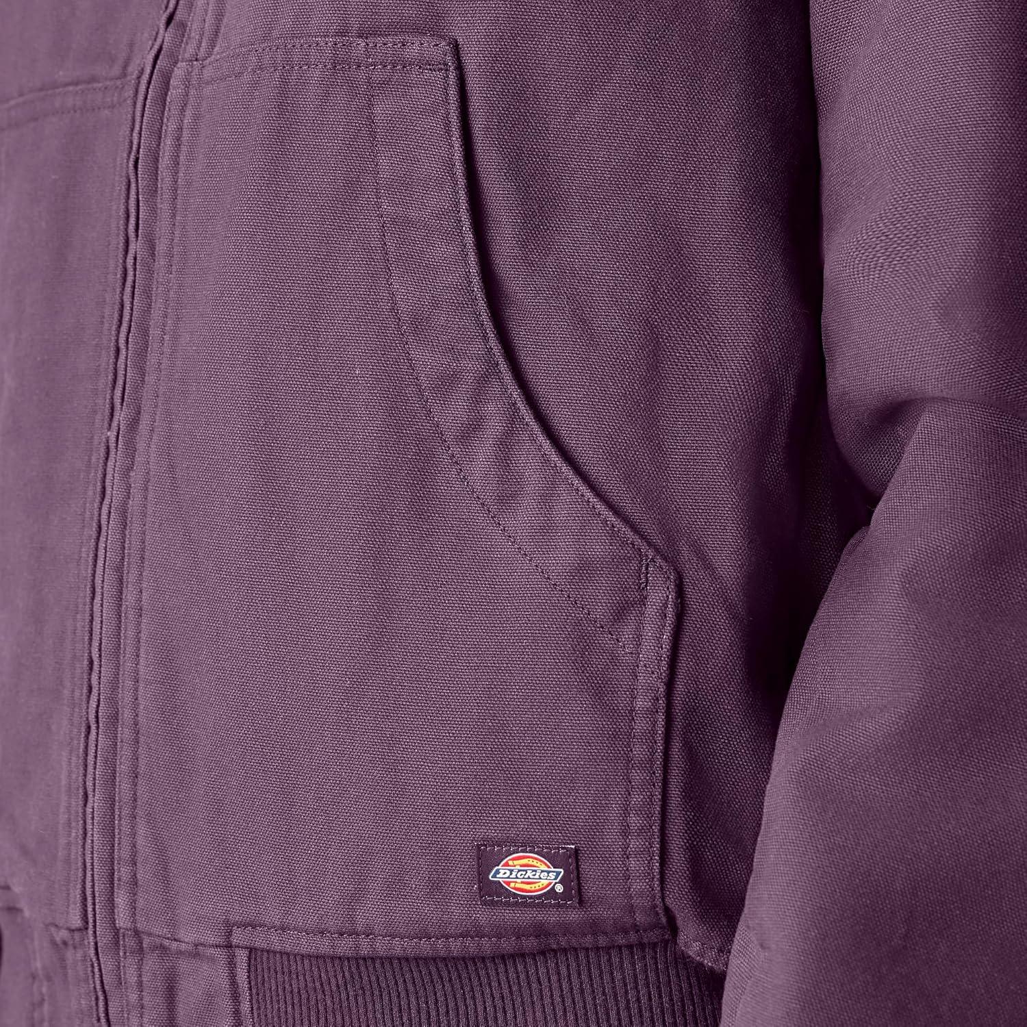 image:imageDickies Womens Fleece Lined Duck Canvas JacketPlum Perfect