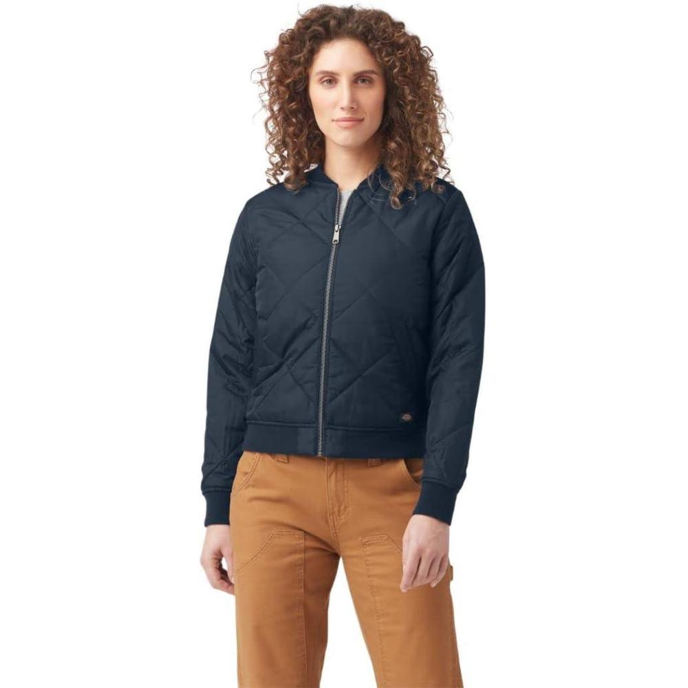 image:imageDickies Womens Womens Quilted Bomber JacketDark Navy