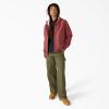Dickies Women’s Fleece Lined Duck Canvas Jacket(Apple Butter)