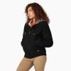 Dickies Women’s Fleece Lined Duck Canvas Jacket(Black)