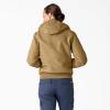 Dickies Women’s Fleece Lined Duck Canvas Jacket(Ivory)