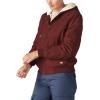 Dickies Women’s Fleece Lined Duck Canvas Jacket(Red)