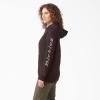 Dickies Women’s Heavyweight Wordmark Fleece Pullover(Chocolate Brown Heather)