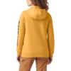 Dickies Women’s Heavyweight Wordmark Fleece Pullover(Orange Glow)