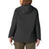 Dickies Women’s Plus Size Performance Hooded Rain Jacket(Black)