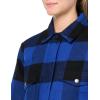 Dickies womens Flannel Sherpa Lined Chore Coat(Blue)
