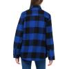 Dickies womens Flannel Sherpa Lined Chore Coat(Blue)