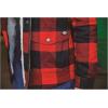 Dickies womens Flannel Sherpa Lined Chore Coat(English Red/Black Buffalo Plaid)