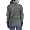 Dickies womens Quilted Flannel Shirt Jacket(Gray Two Tone Herringbone)