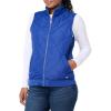 Dickies Women’s Quilted Bomber Vest – Lightweight Insulated Utility Outerwear with Pockets for Construction & Outdoor(Blue)
