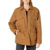 Dickies womens Duck Sherpa Lined Chore Coat(Brown)