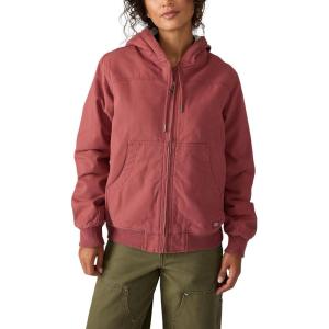 Dickies Women’s Fleece Lined Duck Canvas Jacket(Apple Butter)