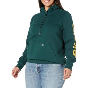 Dickies Women’s Heavyweight Wordmark Fleece Pullover(Forest)