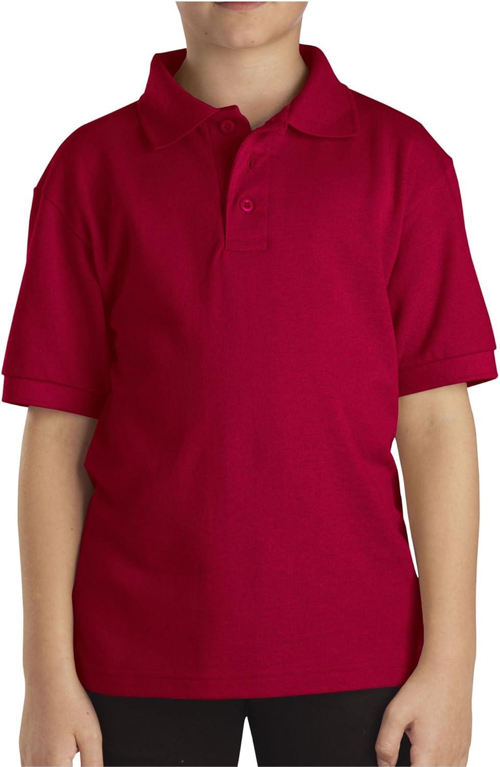 image:imageDickies Boys 820 Short Sleeve Pique PoloEnglish Red