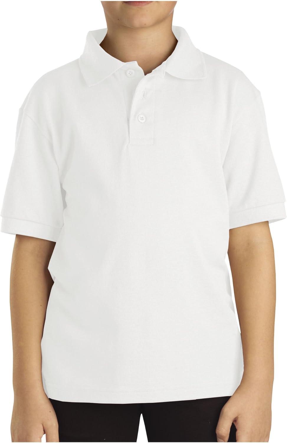 image:imageDickies Boys 820 Short Sleeve Pique PoloWhite