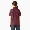 Dickies Boys 8-20 Short Sleeve Pique Polo(Burgundy)