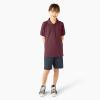 Dickies Boys 8-20 Short Sleeve Pique Polo(Burgundy)