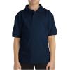 Dickies Boys 8-20 Short Sleeve Pique Polo(Dark Navy)