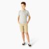 Dickies Boys 8-20 Short Sleeve Pique Polo(Heather Gray)