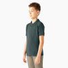 Dickies Boys 8-20 Short Sleeve Pique Polo(Hunter Green)