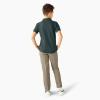 Dickies Boys 8-20 Short Sleeve Pique Polo(Hunter Green)