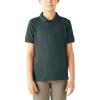Dickies Boys 8-20 Short Sleeve Pique Polo(Hunter Green)