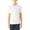 Dickies Boys 8-20 Short Sleeve Pique Polo(White)
