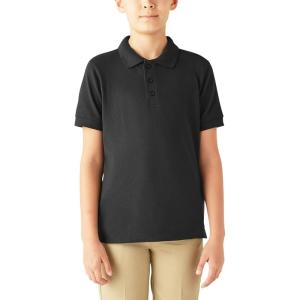 Dickies Boys 8-20 Short Sleeve Pique Polo(Black)