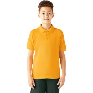 Dickies Boys 8-20 Short Sleeve Pique Polo(Gold)