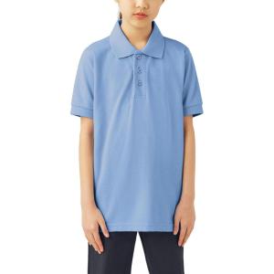 Dickies Boys 8-20 Short Sleeve Pique Polo(Light Blue)