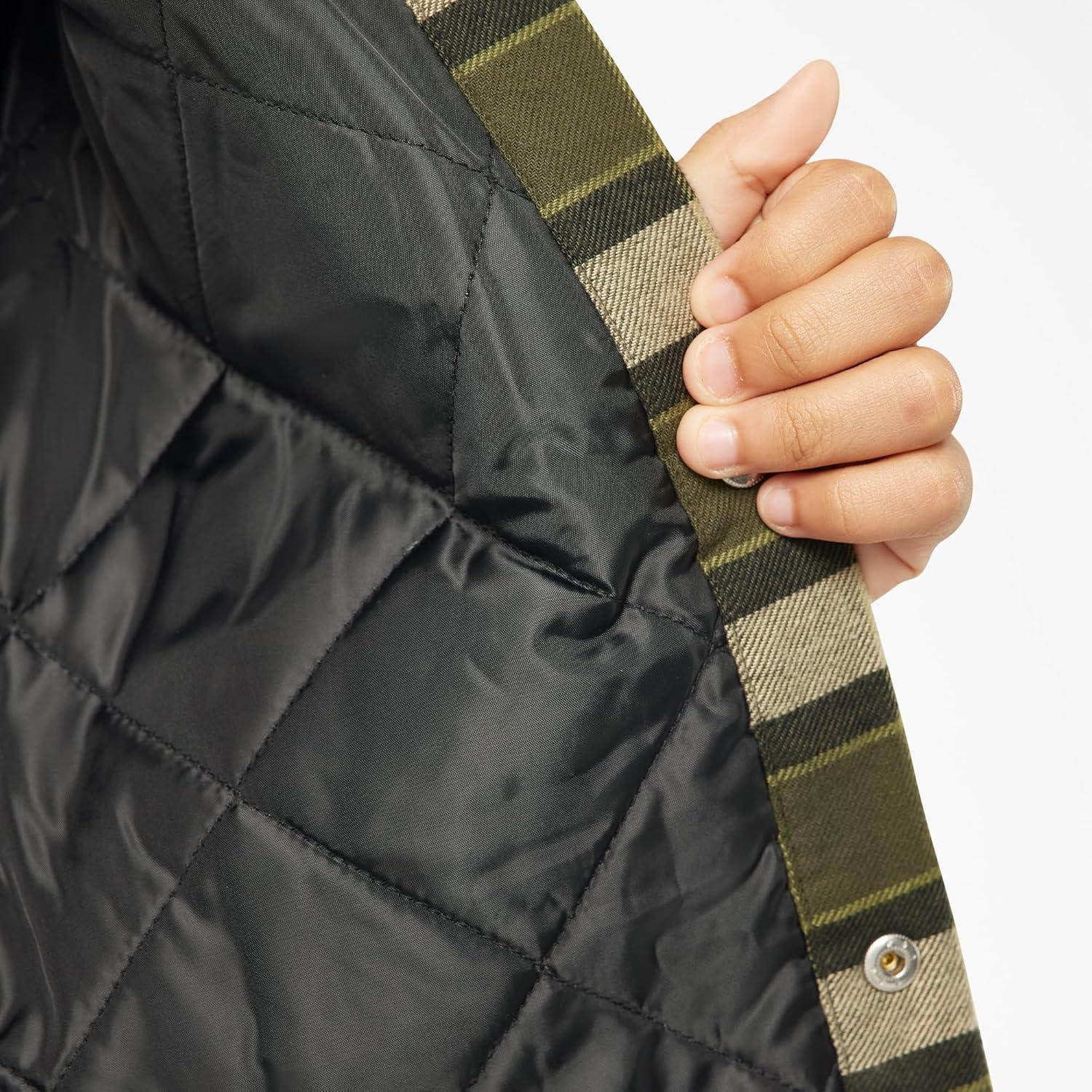 image:imageDickies Boys Flannel Shirt JacketGreen