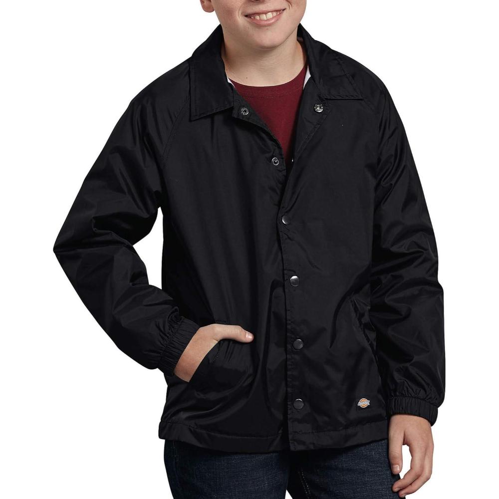 image:imageDickies boys Snap Front Nylon JacketBlack