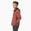 Dickies Boys’ Flannel Shirt Jacket(Red)