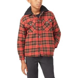 Dickies Boys’ Flannel Shirt Jacket(Red)