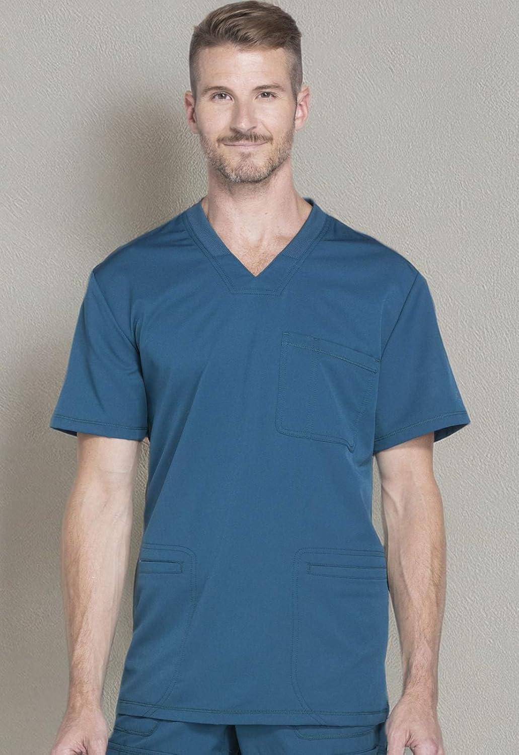 image:imageDickies Dynamix Men Scrubs Top VNeck DK640Caribbean Blue