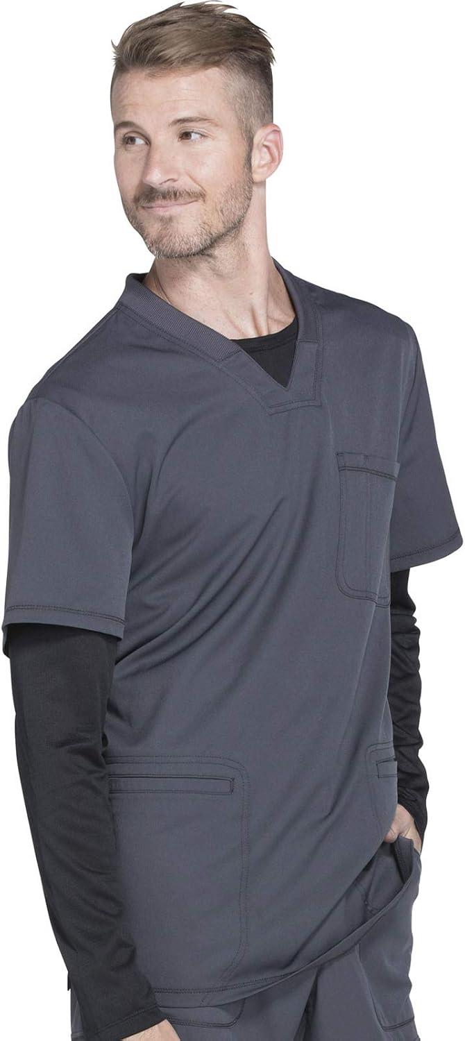 image:imageDickies Dynamix Men Scrubs Top VNeck DK640Pewter