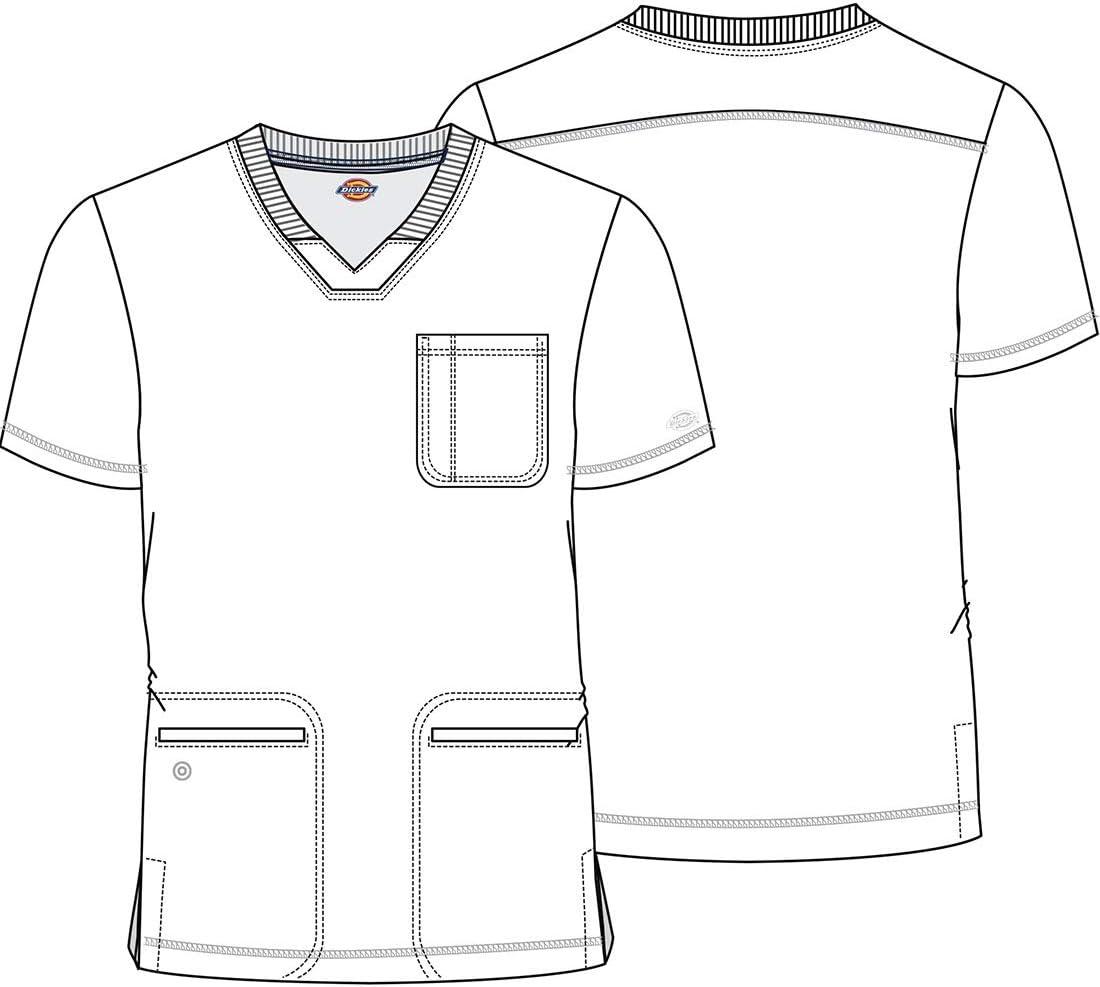 image:imageDickies Dynamix Men Scrubs Top VNeck DK640Wine