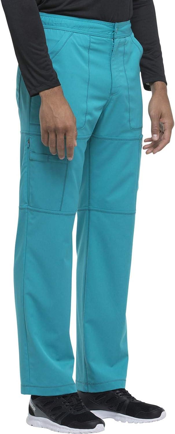 image:imageDickies Dynamix Scrub Pants for Men with Zip Fly AthleticInspired with FourWay Stretch and Moisture Wicking DK110Teal Blue