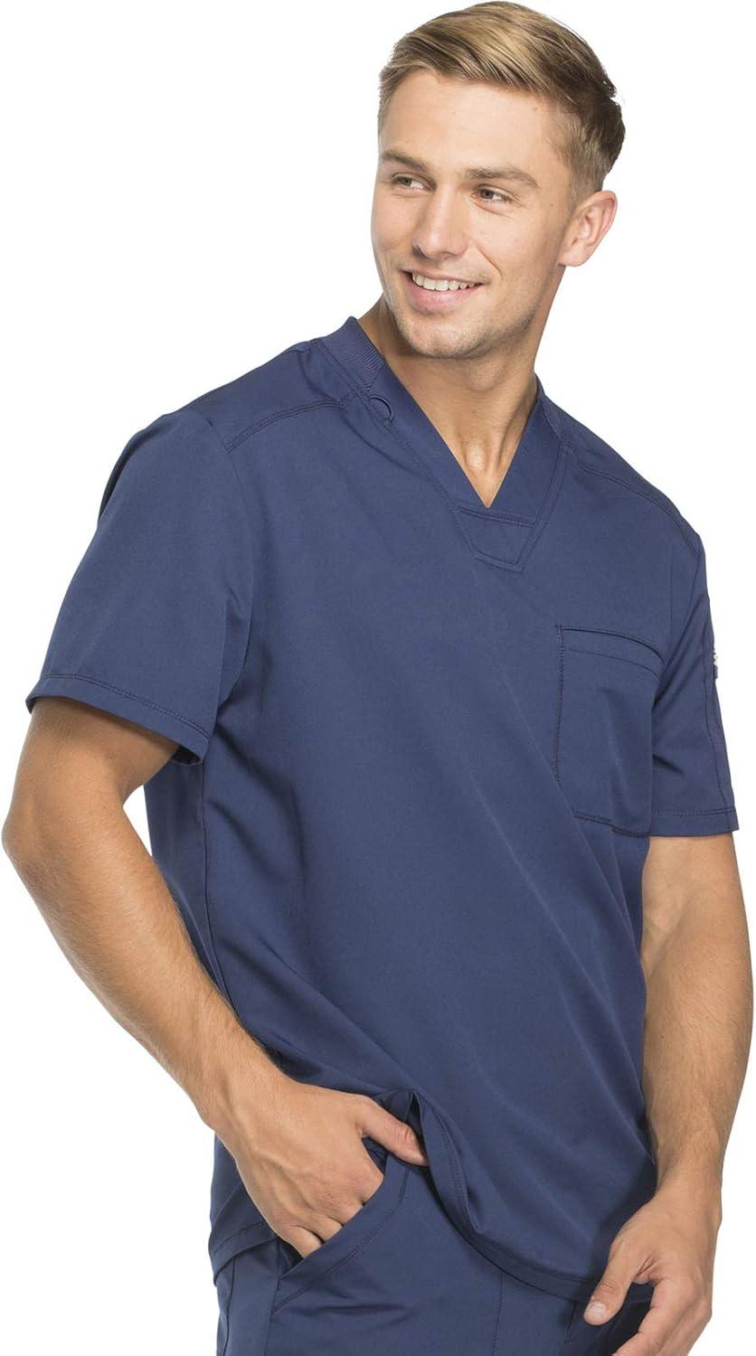 image:imageDickies Dynamix Scrubs for Men AthleticInspired VNeck Chest Pocket Scrub Top with FourWay Stretch amp Moisture Wicking DK610Navy